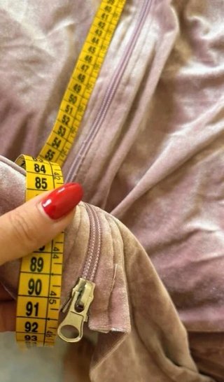 Vestido Sudadera Terciopelo Rosa Talla Única
