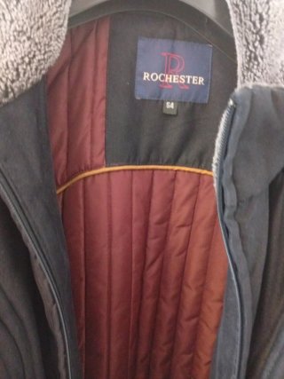 Abrigo Caballero Rochester Talla L Azul Oscuro