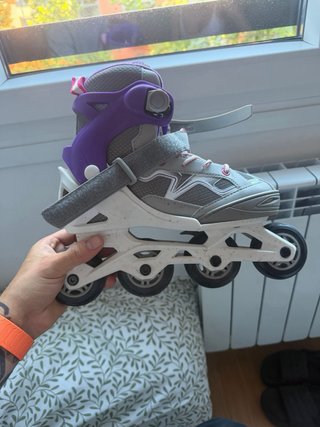 Patines y Casco Rosa