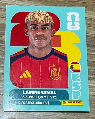 Cromo Lamine Yamal FC Barcelona 2023