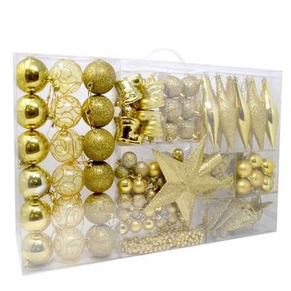 Addobbi Per Albero Di Natale 102 Pz Oro Palline Ca