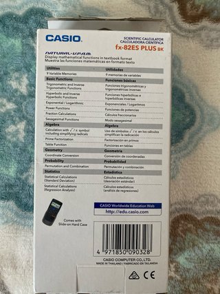 Calculadora Casio FX-82ES PLUS BK