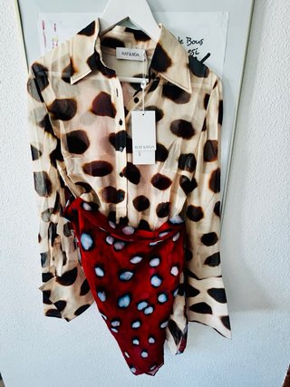 Vestido Camisero Rat&Boa Nilah Animal Talla M