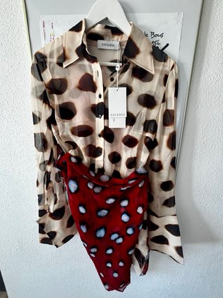 Vestido Camisero Rat&Boa Nilah Animal Talla M