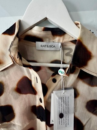 Vestido Camisero Rat&Boa Nilah Animal Talla M