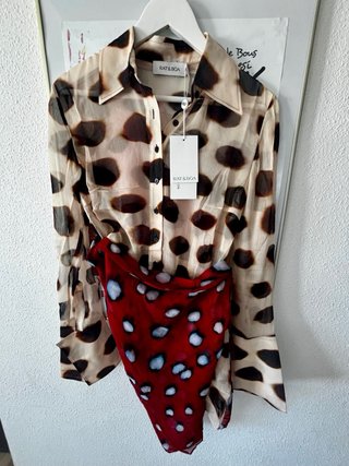 Vestido Camisero Rat&Boa Nilah Animal Talla M
