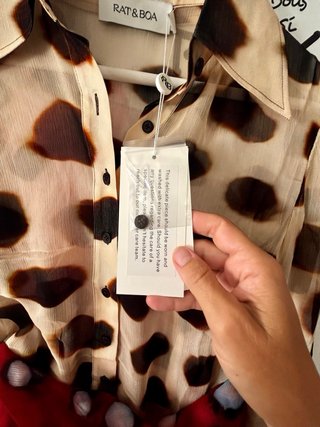 Vestido Camisero Rat&Boa Nilah Animal Talla M