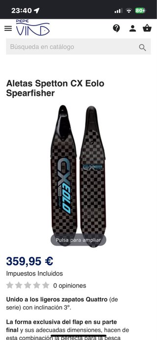Aletas Spetton CX Eolo Spearfisher