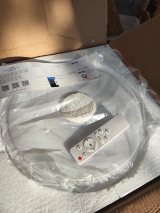 Plafón LED con altavoz Bluetooth