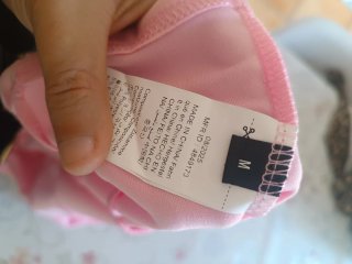 Camiseta rosa peplum sin mangas