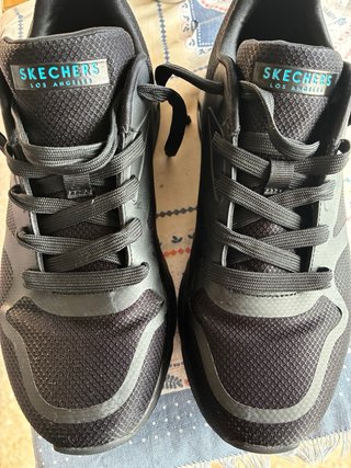 Skechers Uno Tres Air Negro/Turquesa