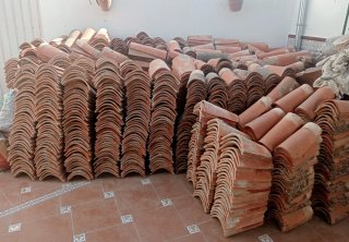 Teja árabe antigua de cerámica 3250 tejas a 0,25 u