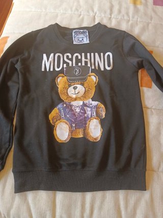 Sudadera Moschino Oso Punk Negra