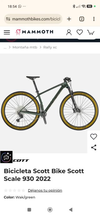 Scott Scale 930 Wakame Green Talla M