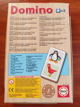 Domino infantil Educa Madera