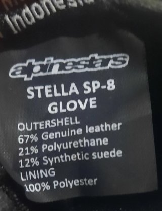Guantes Moto Alpinestars Stella SP-8 Talla XS