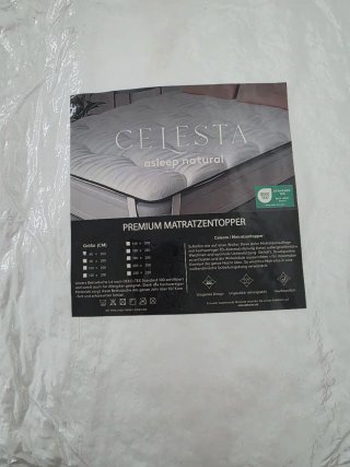 Topper CELESTA 80x200 cm in schiuma viscoelastica
