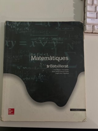 Matemàtiques 1r batxillerat