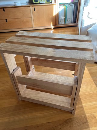 Escalón de madera para cocina