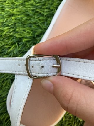 Sandalias Dospies Blancas Trenzadas