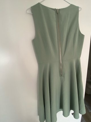 Vestido Vera Moda verde oliva talla 36