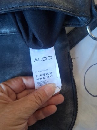Bolso Aldo negro plateado
