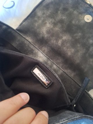 Bolso Aldo negro plateado