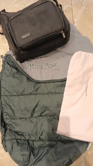 Saco silla Jane invierno + bolso + respaldo rosa