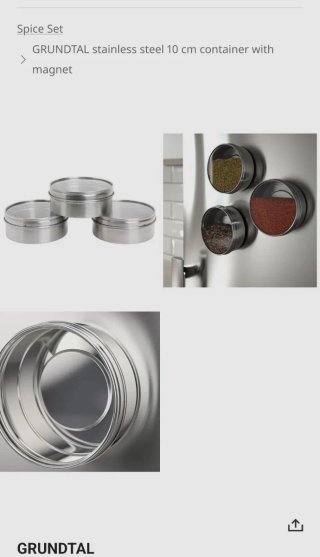 Set 6 especieros magneticos Grundtal