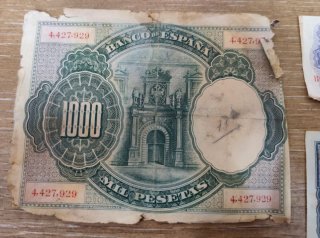 Lote 5 Billetes Antiguos España
