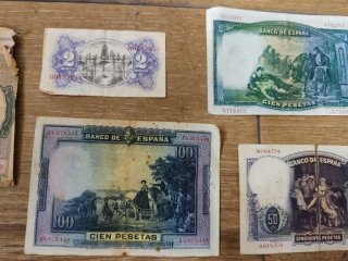 Lote 5 Billetes Antiguos España