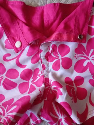 Pantalón corto reversible rosa