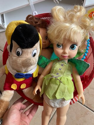Lotto Giocattoli Usati Bambole Disney e Pinocchio