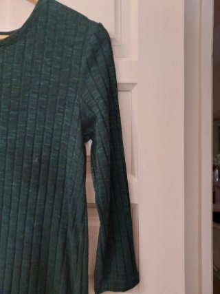 Camisa larga verde Stradivarius Talla L