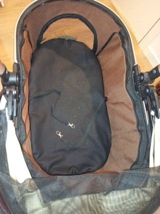 Gran Carrito para perros Loupet beige y marron