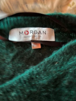 Jersey Morgan verde cuello pico