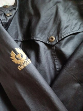 Chaqueta Belstaff Polipiel Negra Talla XL