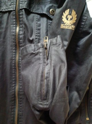 Chaqueta Belstaff Polipiel Negra Talla XL