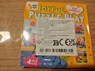 Caja con 4 puzles Infantiles Zoo. Nuevo.