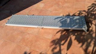 Pasarela de barco en aluminio con pasamanos