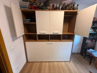 Cama Abatible Horizontal con Armario 90x190 cm