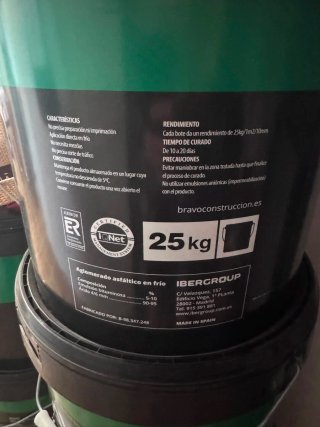 Lote de aglomerado asfáltico en frío Bravo