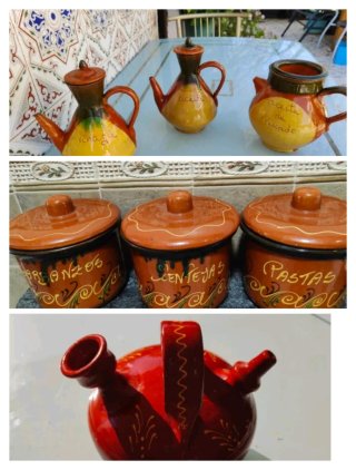 Juego Cerámica Cocina Vintage