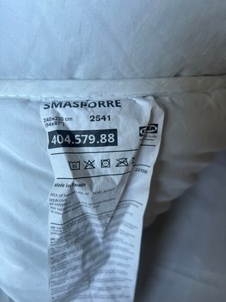 Edredón IKEA SMÅSPORRE 240x220cm Cálido