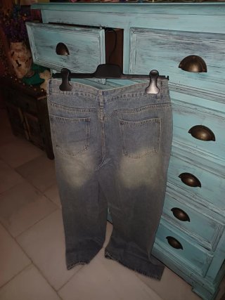Pantalón vaquero ancho Talla L