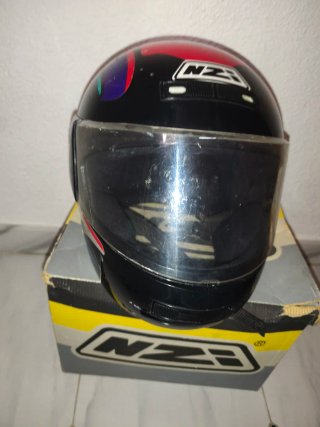 Casco Integral Vintage NZI Negro/Morado