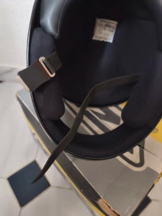 Casco Integral Vintage NZI Negro/Morado