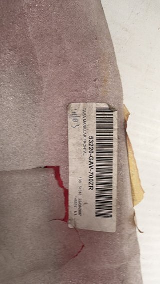 Tapa manillar frontal para Honda, SJ100. REF. 53220-GAV-700ZR