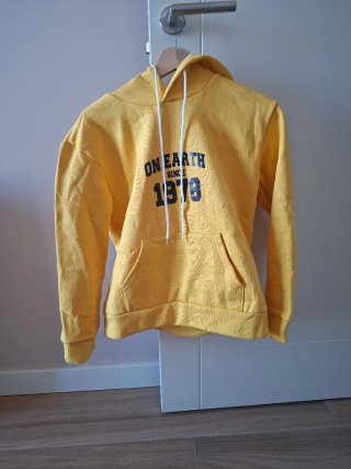 Sudadera amarilla con capucha Talla S