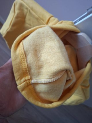 Sudadera amarilla con capucha Talla S